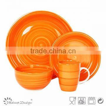 Cheap Handpainting 16pcs Ceramic Dinnerware Set photo-3