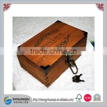 Beverage Industrial Use and lightweight pine Wood Material vintage wooden wine box