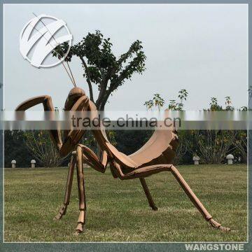 Stainless Steel Ti-coated Ant Decor Sculpture