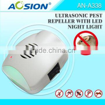 Eco-Friendly Feature and Flies Pest Type flies and insect ultrasonic repellent with night light