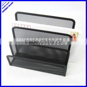 3 divided office desktop metal mesh letter holder