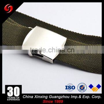 Military Classical Canvas Pants' pp Belt for Officer Cotton or Nylong Polyester Ribbon Metal Buckle Canvas Belt photo-4