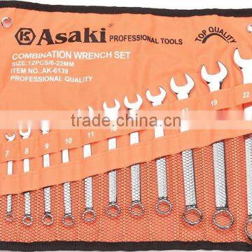 AK-6139 12pcs Polish Combination Wrench Set Tool photo-2