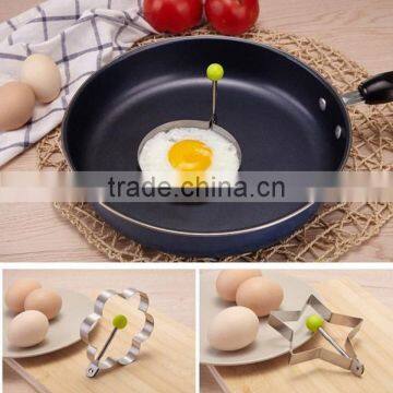 Stainless Steel Fried Egg Mold Pancake Mold Kitchen Tool Pancake Rings With Oil Brush 5 Pcs Set photo-5