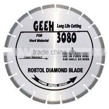 Laser Welded Segmented small diamond blade for Critically Material(GEEH)