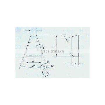 GB5245-85 And YS/T79-1994 Standard Welding Blade--For grooving tool for making v-belt wheel