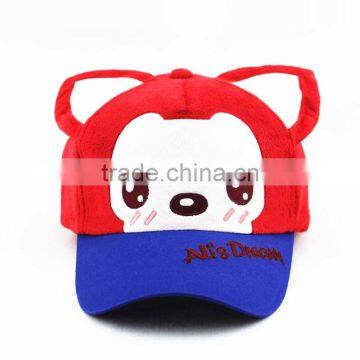 Animal Style Embroidery Kid Cap And Hat With Ears photo-3