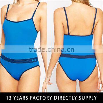 strappy blue color summer women beachwear