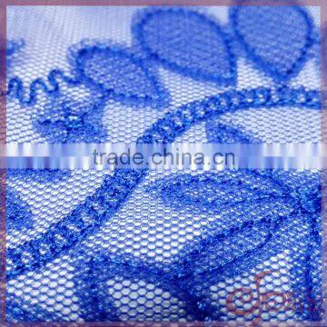 Blue Flower and Balloon Guipure Embroidery Design Lace Fabric for Dress/blouse/cardigan/wedding Dress photo-2
