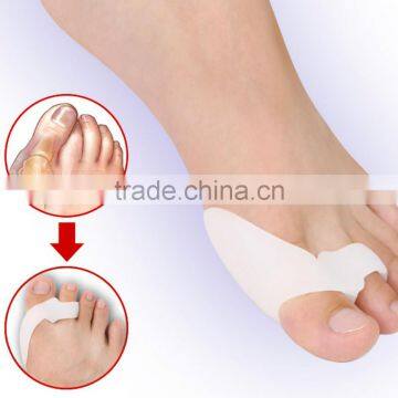 2016 Shuoyang Factory wholesale Medical silicone soft fabric gel hallux valgus/bunion toe separator