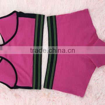 Rose Red Seamless Sports Bra Set/fashion Sports Bra and Panty Set photo-2