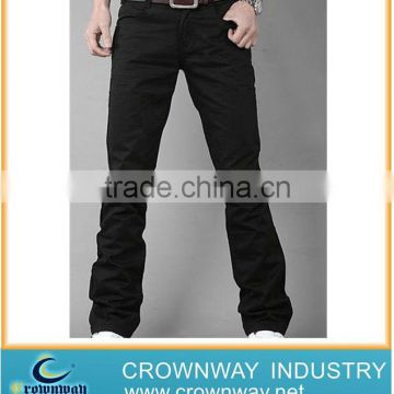 Mens Long Straight Casual Pants Slim Fit Trousers