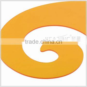 Kearing Biggest Pattern French Curves Non Toxic Plastic Ruler For Painting 30cm #1330 photo-5