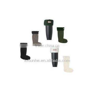 New Style Windproof Warm Knit & Winter Polar Fleece Rain Boots Factory photo-5