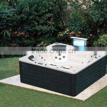 Outdoor swimming massage hot whirl pool spa tub with LED light