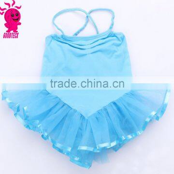 Wholesale kids school class turquois dance leotard girls ballet leotard