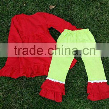 Wholesale Girls Christmas Clothes Sets Kids Boutique Remake Clothing