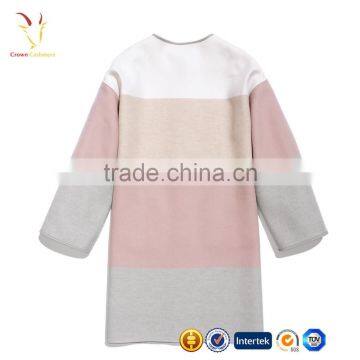 Winter Lady Wool Coat,Round Neck Girls Fashion Coat photo-3