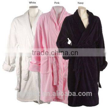 Factory Wholesale Custom Logo Cotton Terry Hotel Bathrobe photo-5
