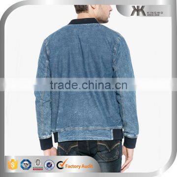 Mens Stone Washed Denim Fabric Winter Jacket Men Apparel China Suppliers photo-3