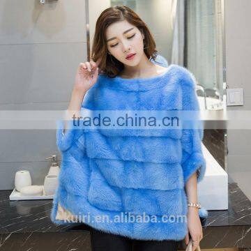 PC-272 2017 New Design Fashionable Pure Colour Woman Real Mini Fur Winter Jacket Lady Sweater With Long Sleeves Factory Supply photo-5