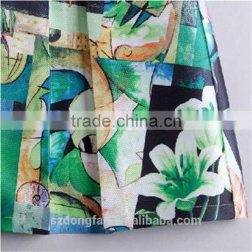 Hot Girls Short & Sexy Mini Ladies Formal Cheap Flower Skirt And Blouse With High Quality Custom photo-4