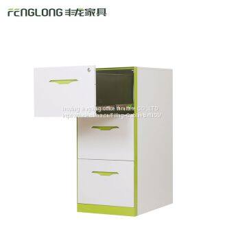 Steel Office Furniture Knock Down High Quality Luoyang Office Metal 3 Drawer File Cabinet photo-3