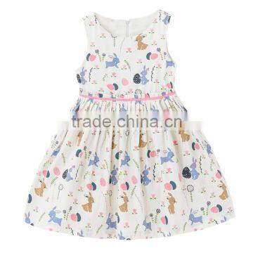 ShiJ Teenage Girls Clothing Sweet Sleeveless Print Kids Dress photo-2