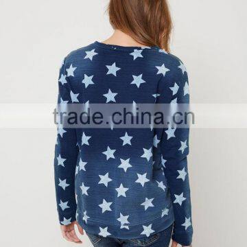 Custom Women All Over Printed Long Sleeve Sport Camo Thin Sweatshirts photo-3