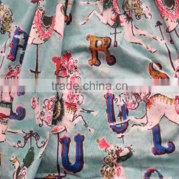 Children's Boutique Clothing Spring Summer Carousel Pattern Set QL-92 photo-3