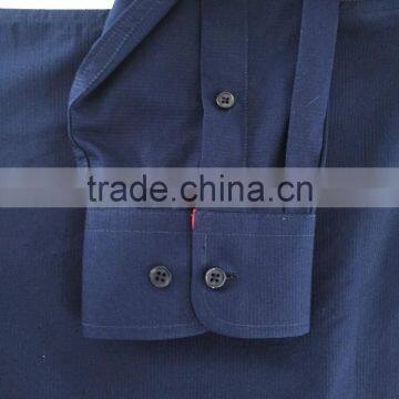 2017 Latest Contrast Casual Spread Collar Men's Shirt With Embroidery photo-5