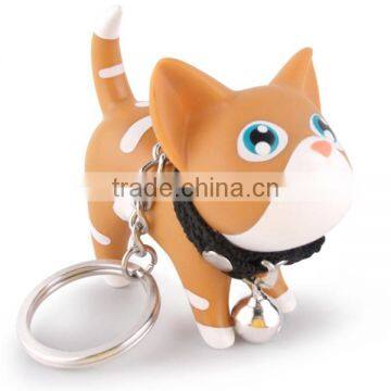 Hot Sale Rubber Pvc Cat Shaped Keychain photo-2