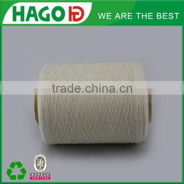 80tex(7S) Carded Raw White Yarn Open End Yarn Recycled/Regenerated Cotton Jeans Yarn for Knitting
