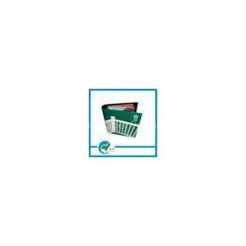 Green and Black 3 Ring Binder Ring File Folder with Customized Logo and Gloss Lamination