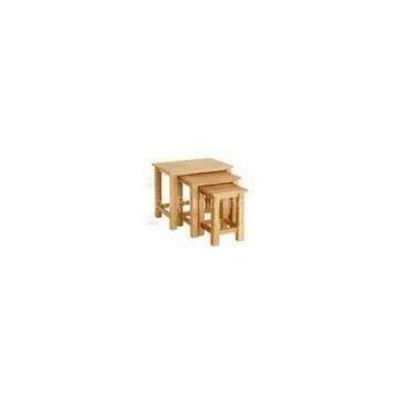 Indoor Modern Oak Wood Furniture / Square Dining Table Set