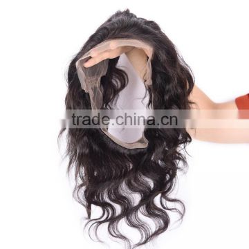 360 Lace Frontal Closure with Baby Hair Body Wave Virgin Brazilian Hair Around Lace Closure