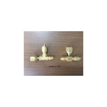Refrigeration Access Brass Tee Valve SAT-44 photo-2