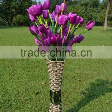 8 in One Lovely Decorative Artificial Tulip Silk Flower photo-4