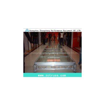 LED Lighting Stage Movable Performance Stage Flexible Plywood Aluminium Lighitng Stage