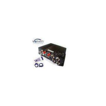 Video SD Card Mobile DVR with 4 Cameras , Bidrectional Talk H.264 Network DVR