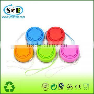 Silicone Rubber Drinking Coffee Cup , Luggage Silicone Travel Cup