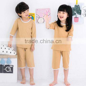 Wholesale childrens pajamas summer kinds sleepwear latest 100%cotton kids pajamas