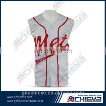 custom breathable polyester baseball uniform wholesale