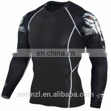 Men Quick dry Long sleeve compression sport wear for gym