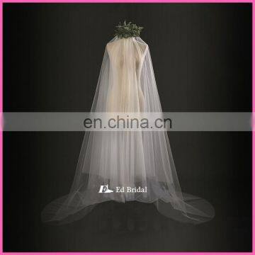 A08 China Manufacture Wholesale Cheap Price Two Layers Long Wedding Veil photo-2