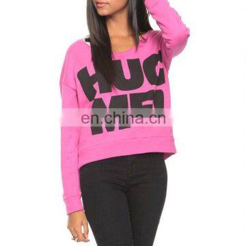 CHEFON Hug Me Kiss Me Print Ladies Knitted Pullover CFH048