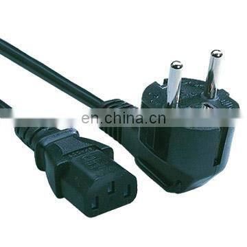 Plug in Shuko and tripolar famale with cable H05VV-F