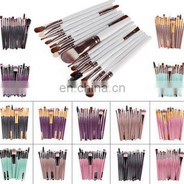 Professional 15 Pcs Eye Shadow Foundation Eyebrow Eyeliner Lip Brush Comestic Tool Make Up Makeup Brushes Set