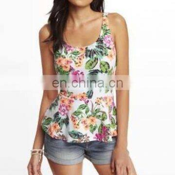 guangzhou clothes printed fashion condole Ms tops