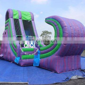 0.55mm PVC Tarpaulin large inflatable water slide for sale